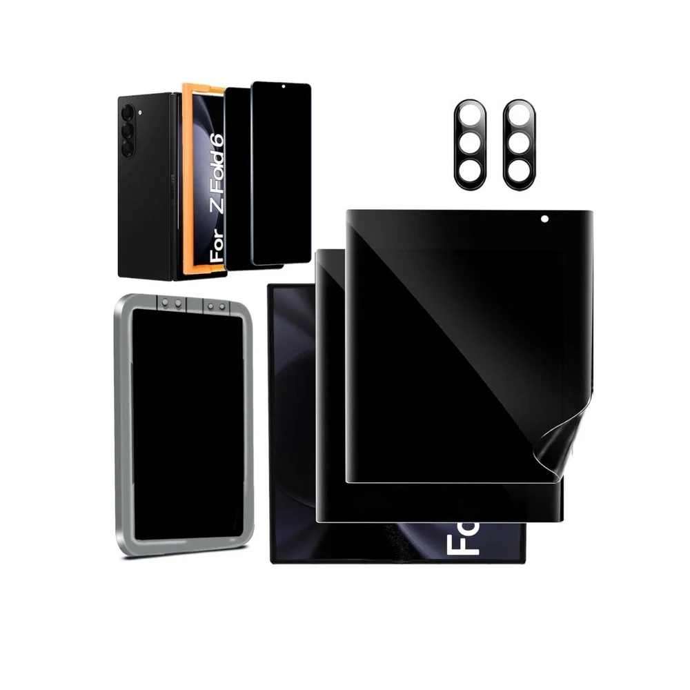 Ferilinso 2 Pack Privacy Screen Protector for Samsung Galaxy Z Fold 6 with Lens